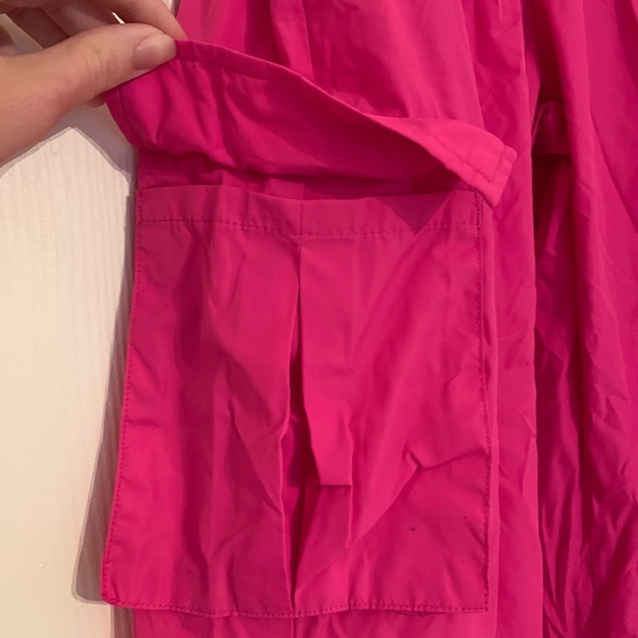 Bright pink windbreaker trackpants - cargo style - Picture 5 of 8